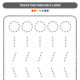 Tracing line worksheet