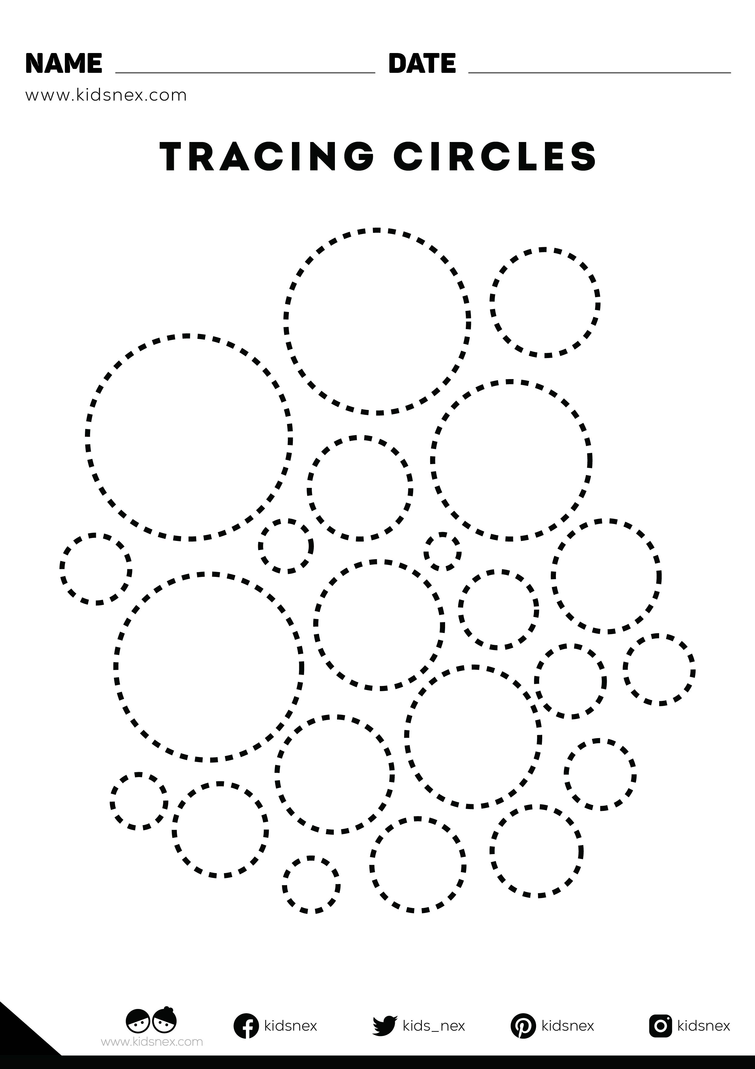 Circle Tracing Sheet