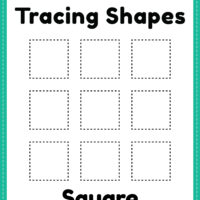 Tracing square shapes worksheet