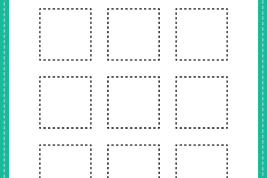 Tracing square shapes worksheet