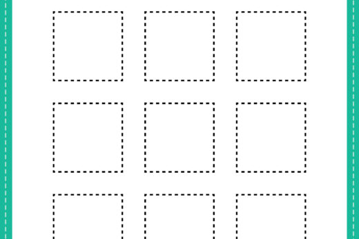 Tracing square shapes worksheet