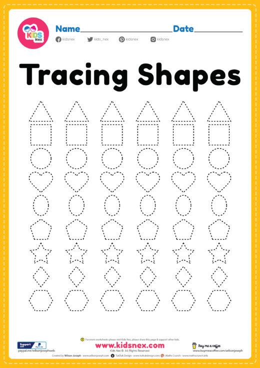 Preschool Shapes Worksheet