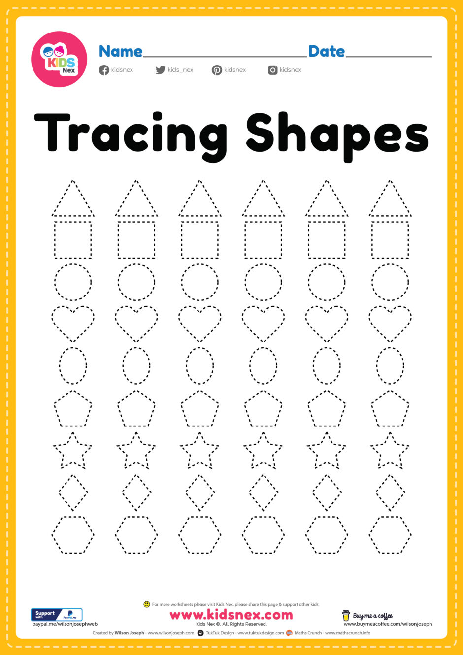 Preschool Shapes Worksheet