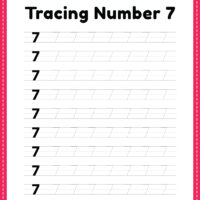 Tracing number 7
