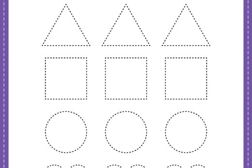 Shapes Worksheet for Nursery