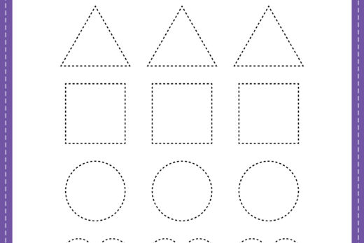 Shapes Worksheet for Nursery