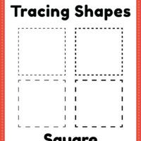 Printable Free Tracing Square Shapes Worksheet