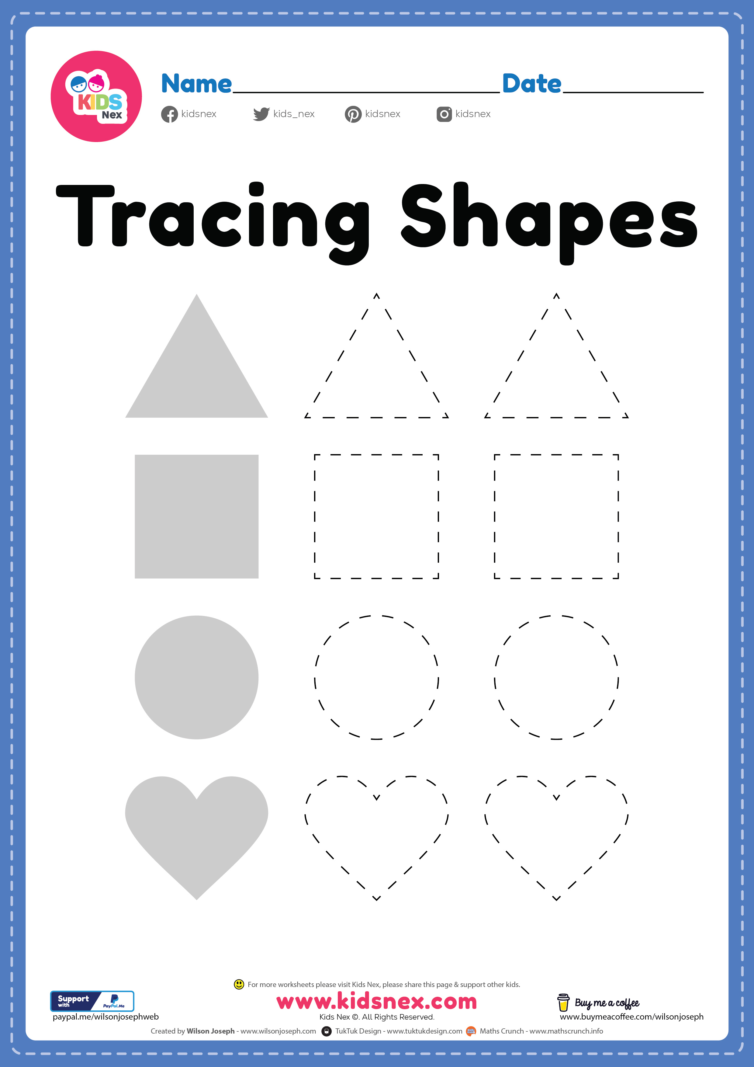 Free Printable Shapes Worksheet