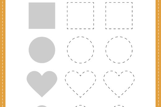 Printable Shapes Worksheet for Preschool