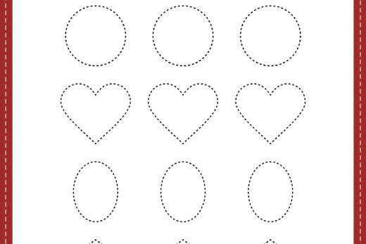 Printable Shapes Worksheet for Kindergarten