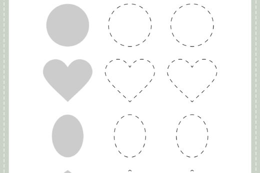 Shapes Worksheet for Kindergarten