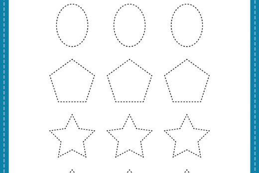 Tracing Shapes for Kindergarten