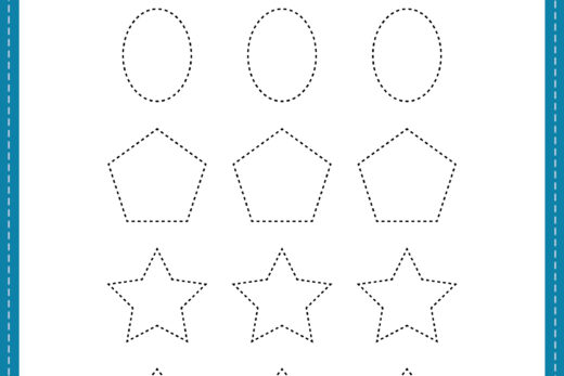 Tracing Shapes for Kindergarten