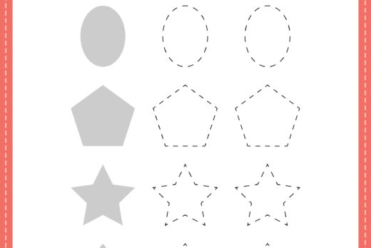 Tracing Shapes for Preschool