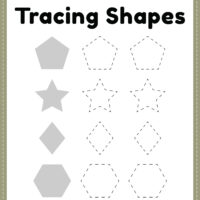 Worksheet for Tracing Shapes