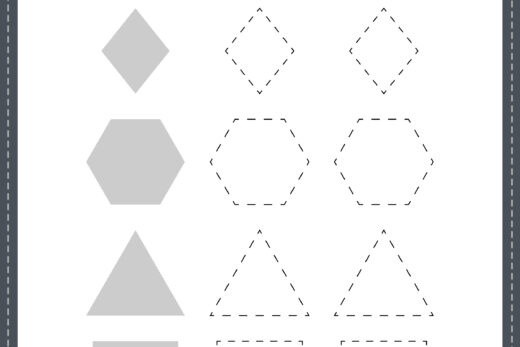 Free PDF Printable Tracing Shapes