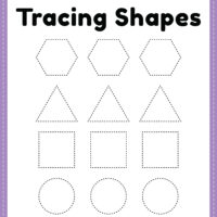 Free Printable Tracing Shapes Worksheet PDF