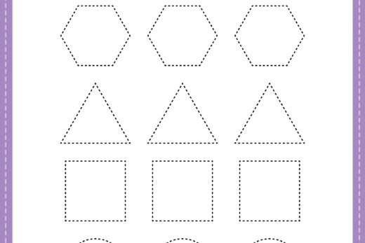 Free Printable Tracing Shapes Worksheet PDF