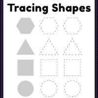 Printable Free Worksheet for Tracing Shapes