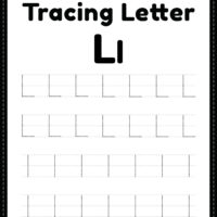 Tracing Letter L Alphabet Worksheet