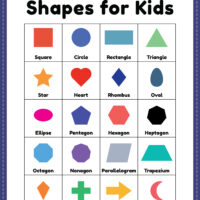 Shapes for Kids Printable