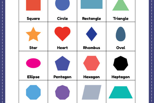 Shapes for Kids Printable