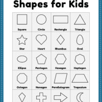 Printable Shapes for Preschool