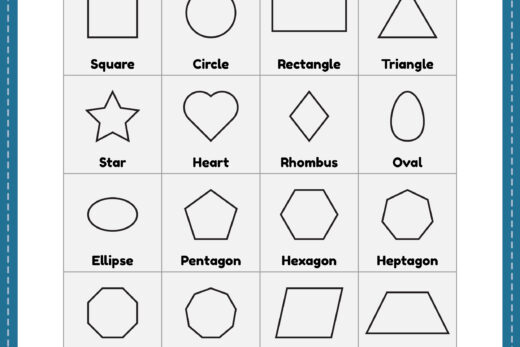 Printable Shapes for Preschool