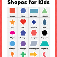 Free Printable 2d Shapes for Kids