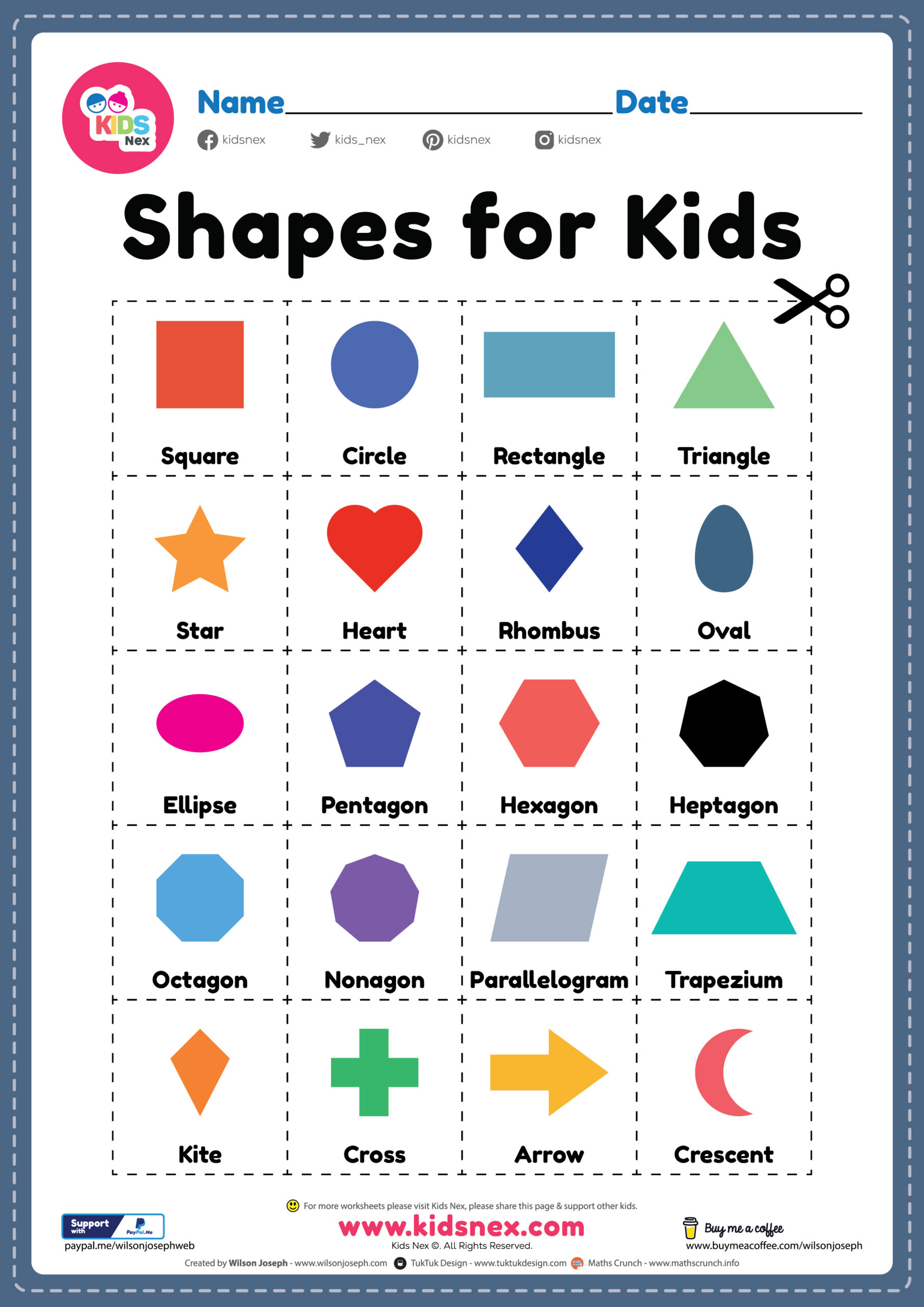 Free Printable Shapes For Toddlers Pdf