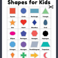 Free Printable Different Shapes for Kids