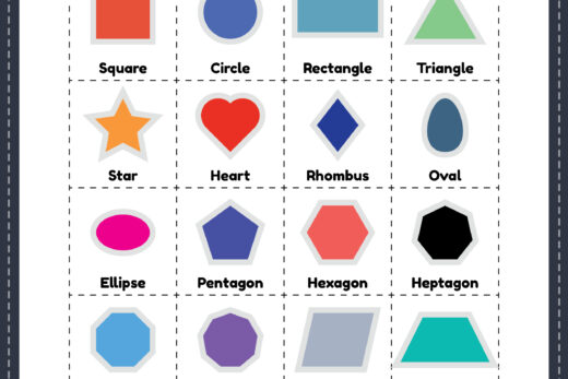 Free Printable Different Shapes for Kids