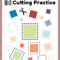 Cutting Practice for Kindergarten