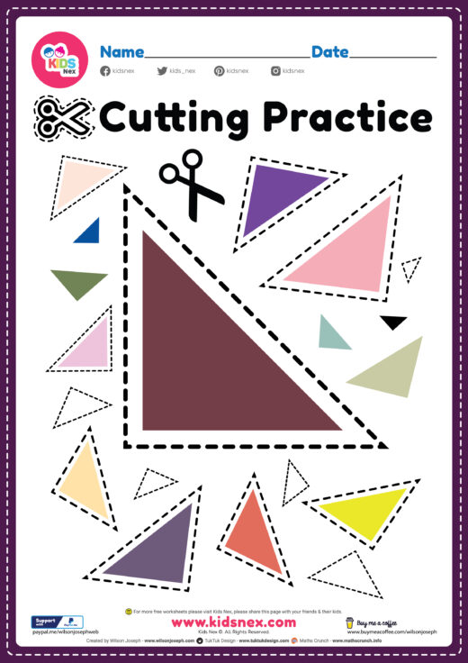 cutting practice free printable pdf worksheets for kids