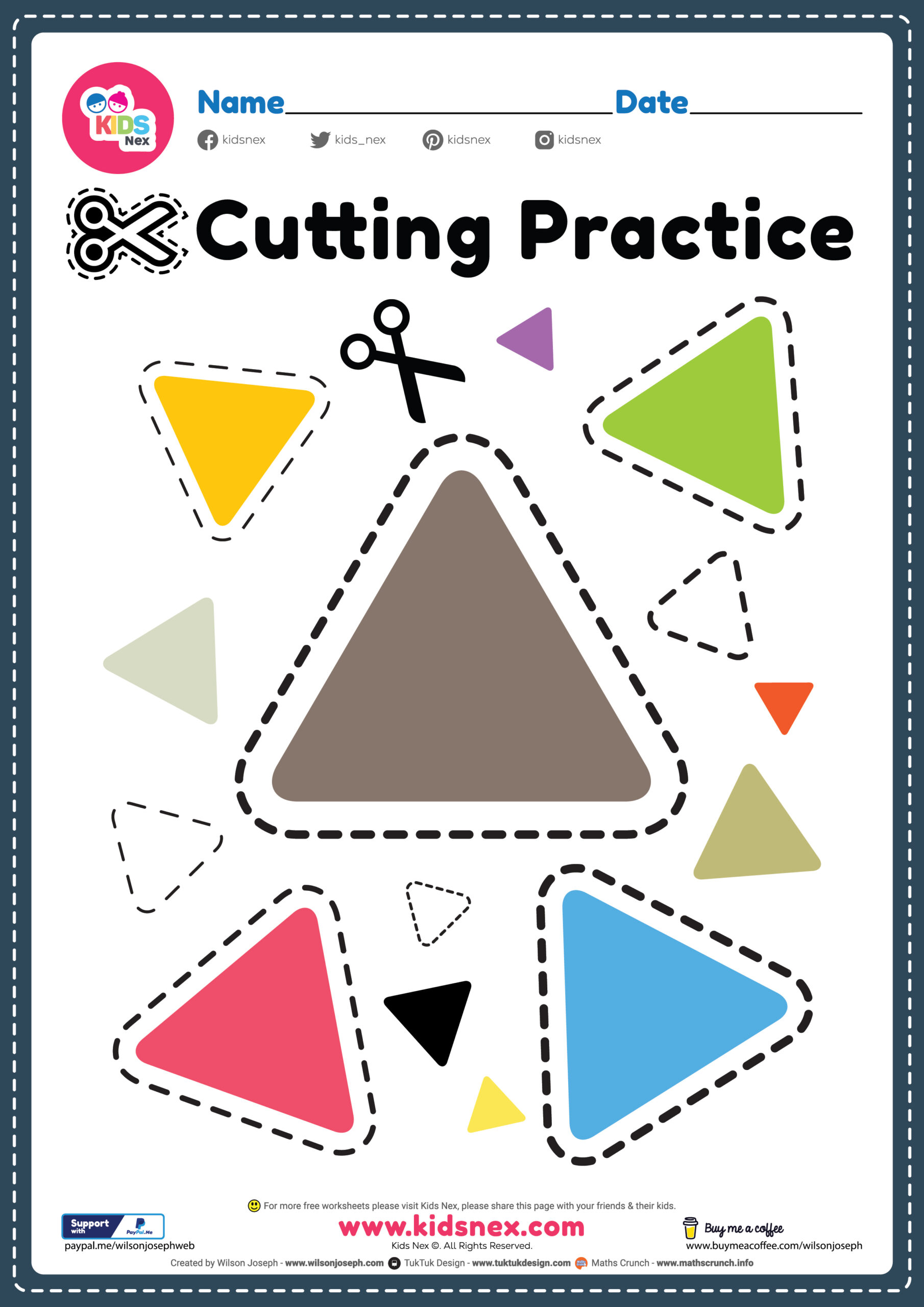 Scissor Practice for Preschool