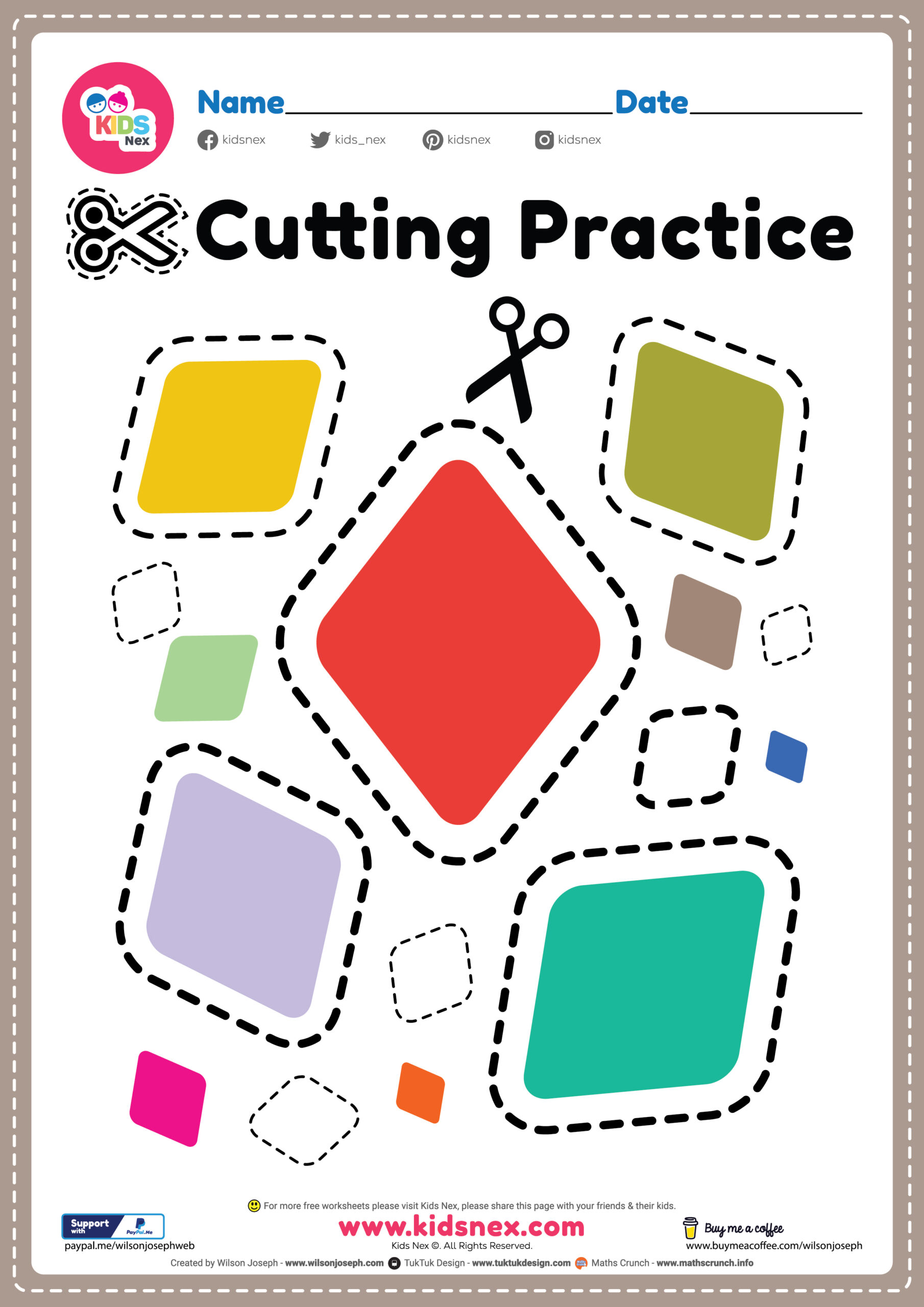 Preschool Scissor Activities