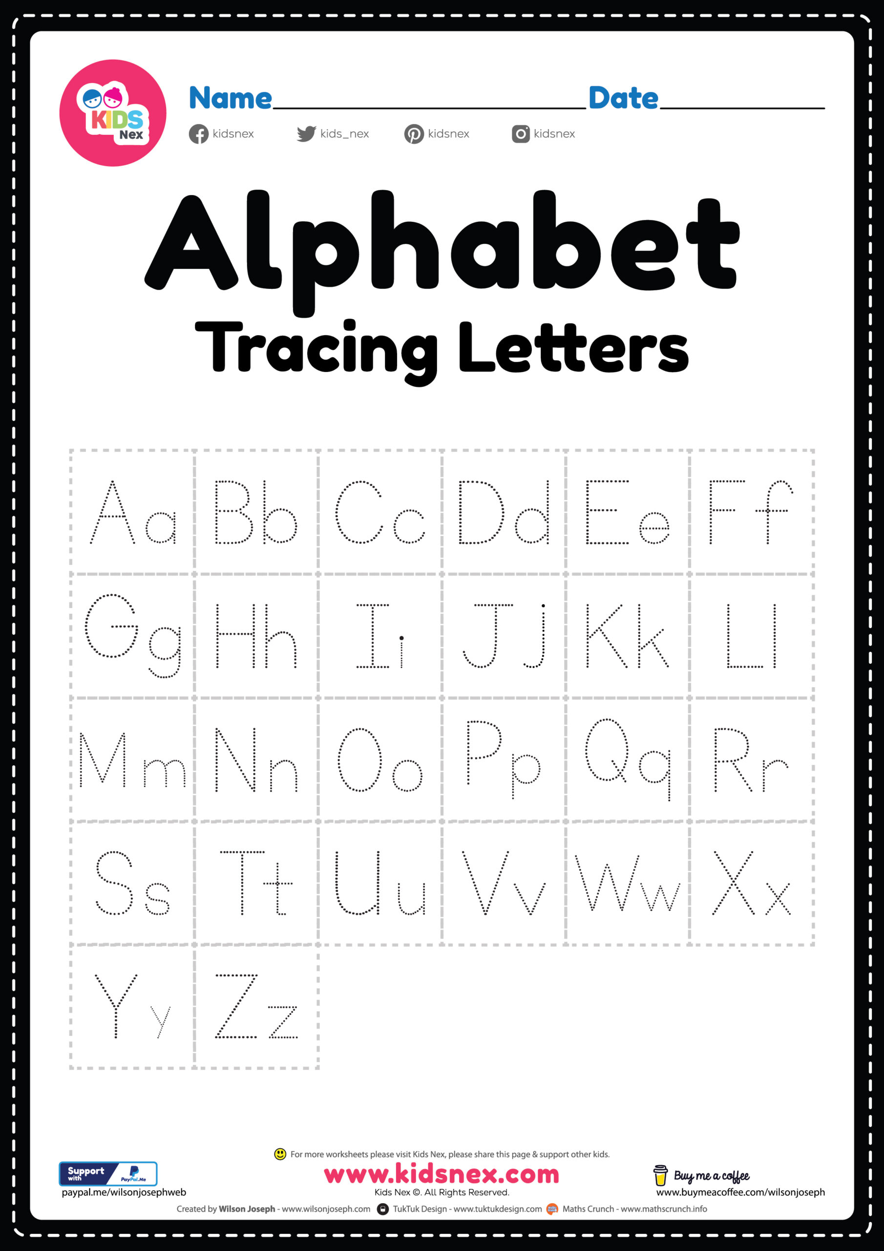 Alphabet Worksheets