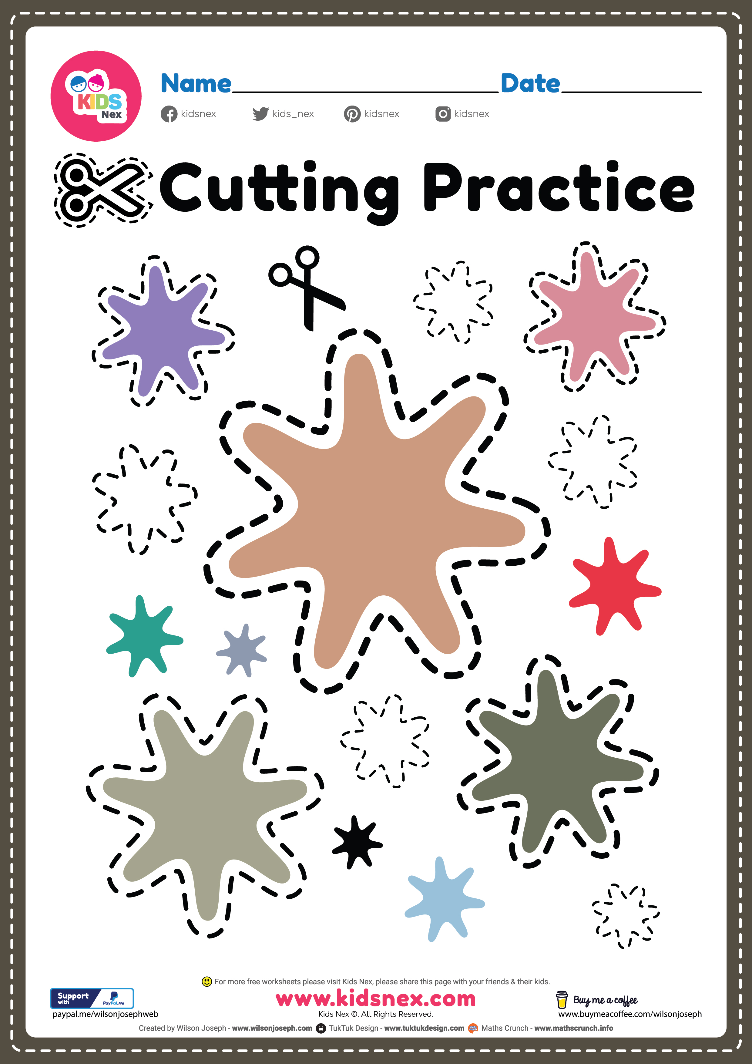 Fine Motor Cutting Activities