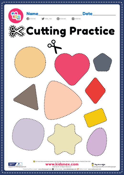 Cut Activity for Preschool