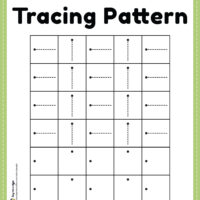 Tracing Pattern Sleeping and Standing Line Worksheet