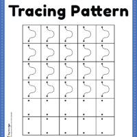 Tracing Wave Pattern Lines Worksheet