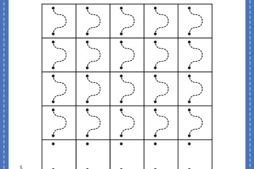 Tracing Wave Pattern Lines Worksheet