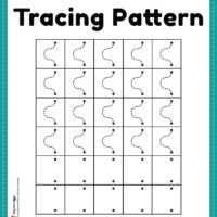 Tracing Lines Wave Pattern Worksheet