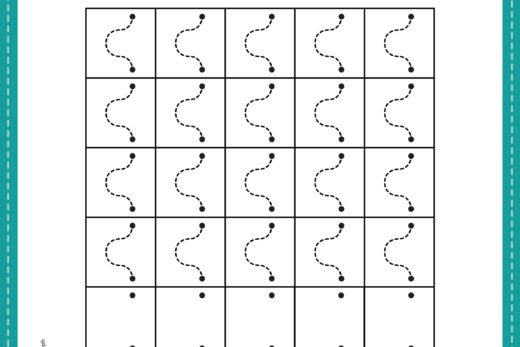 Tracing Lines Wave Pattern Worksheet