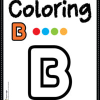 Letter B Alphabet Coloring Page Worksheet
