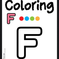 Letter F Alphabet Coloring Page Worksheet