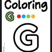 Letter G Alphabet Coloring Page Worksheet