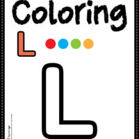 Letter L Alphabet Coloring Page Worksheet