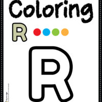 Letter R Alphabet Coloring Page Worksheet