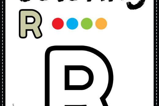 Letter R Alphabet Coloring Page Worksheet